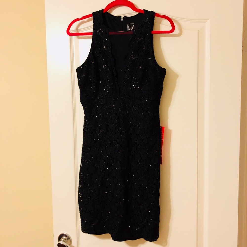 Sparkly Black Cocktail Dress